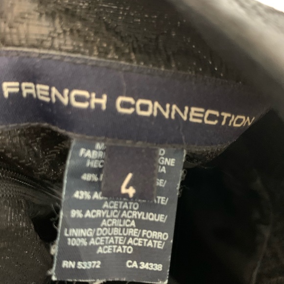 French Connection black slim fit shiny dress! - Picture 8 of 8